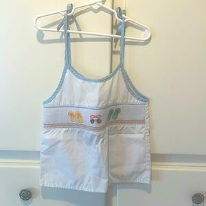 Girls smocked tank
